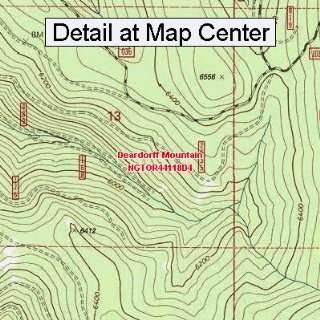 USGS Topographic Quadrangle Map   Deardorff Mountain, Oregon (Folded 