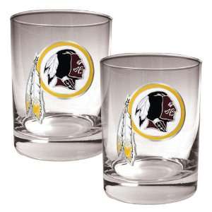  Washington Redskins NFL 2pc Rocks Glass Set   Primary logo 