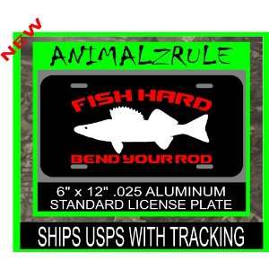  WALLEYE FISHING LICENSE PLATE .025 ALUMINUM Everything 