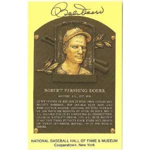 Autographed Bobb Doerr Signed HOF Post Card   Sports Memorabilia 