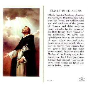  St. Dominic Holy Card (5P 101)   100 pack