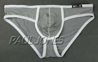   Sexy Mens Underwear Shorts Briefs Low Brief Rise Size S Gray  