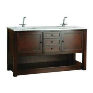  Soma by Foremost MEBTA6024D Mendham 60 Vanity in Burnt 