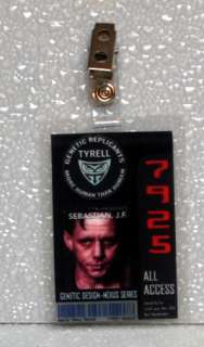 Blade Runner ID Badge   Tyrell All Access J.F. Sebatian  
