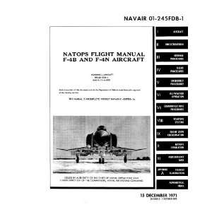   Douglas F  4 B N Aircraft Flight Manual Mc Donnell Douglas Books