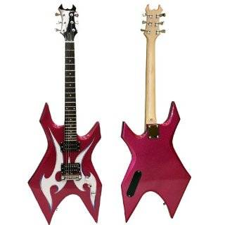 MS 4 Warlock Electric Guitar with Maroon Body by dr. Tech