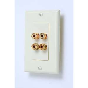  Niles® Audio 4 post Wall Outlets for Speaker Wires Almond 