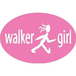  Walker Girl Oval Magnet(pink)