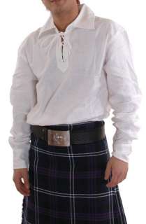 Scottish Highlandwear Linen Ghillie Shirt Different Colours  