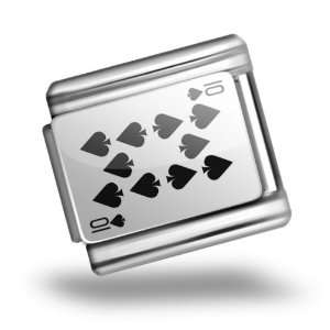  Italian Charms Original Ten of Spades   Ten / card game 