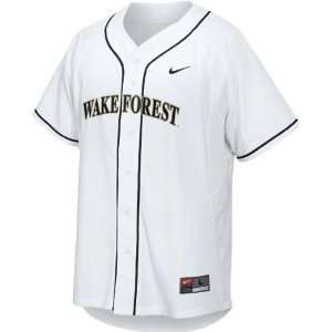  Wake Forest Demon Deacons White Nike Baseball Replica 