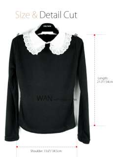 WAN★Dolly Collar 3 Ways Bow Ribbed Knit Blouse Top  