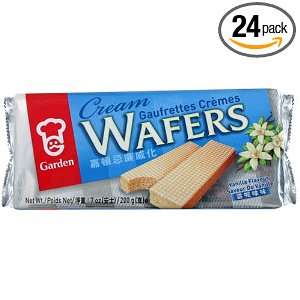 Garden Cream Wafers, Vanilla Flavor, 7 Ounce Pack (Pack of 24)  