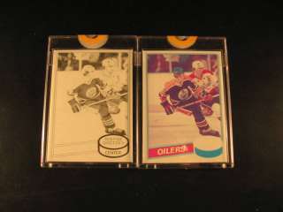 1980 Topps Hockey (2) Proof Wayne Gretzky Oilers  