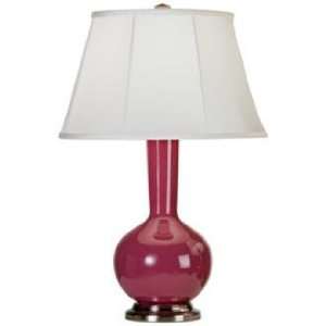  Robert Abbey Genie Silver and Plum Ceramic Table Lamp 