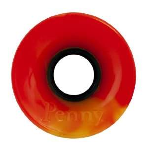   Swirl 59mm Red/Yellow Longboard Wheels (Set of 4)