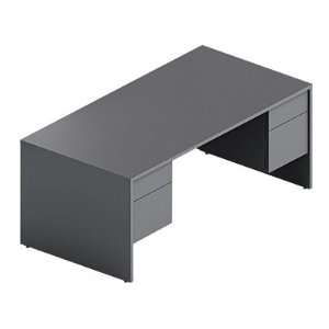   Double Pedestal Desk, 72inch W, Constellation Java