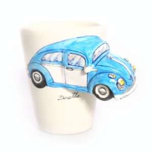  VW Beetle 3D Ceramic Mug   Blue