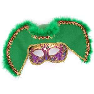  Venetian Inspired Mardi Gras Mask with Headpiece 