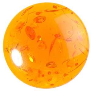  25mm Amber (Amberlite) Round Cabochon   Pack of 1 Arts 