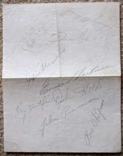 Cincinnati Reds 1950s 23 Autographs Kluszewski, Adcock  
