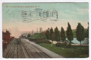 New York Central Railroad Depot Amsterdam NY postcard  