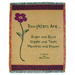  Personalized Daughter Throw
