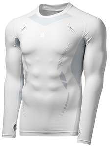 NEW Mens Adidas TECHFIT Training Long Sleeve Tee White Sports T 