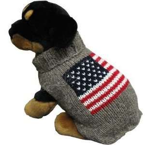  Handmade Dog Sweater Wool American Flag XXXLarge Pet 