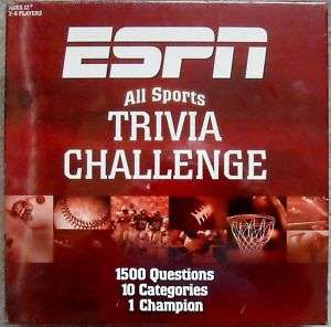 ESPN ALL SPORTS TRIVIA CHALLENGE BOARD GAME SEALED NIB  