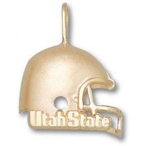   Utah State Aggies 10K Gold UTAH STATE Helmet Pendant Sports