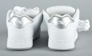 ADIO Flint White w/ Silver Skate Shoes Womens Sz 5 NEW  