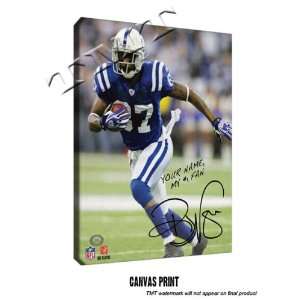 Reggie Wayne Digitally Autographed and Personalized Print 