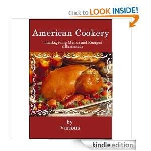 American Cookery Thanksgiving Menus and Recipes (Illustrated 