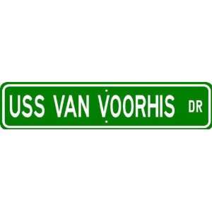  USS VAN VOORHIS DE 1028 Street Sign   Navy Patio, Lawn 