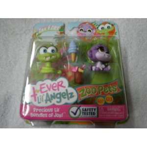  4 Ever Lil Angelz Zoo Pets #607 Monkey & #613 Snake Toys 