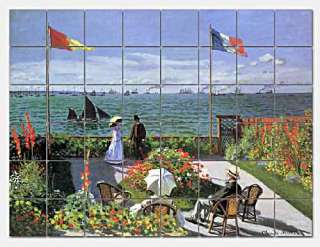 Garden at Sainte Adresse by Claude Monet   this beautiful mural is 