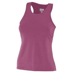  Poly/Spandex Solid Racerback Volleyball Tank MAROON WS 