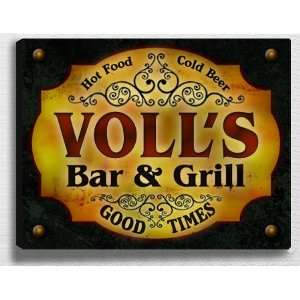  Volls Bar & Grill 14 x 11 Collectible Stretched 