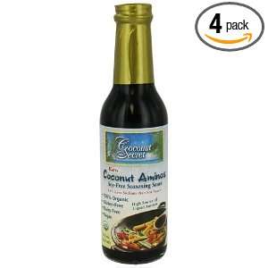  Raw Organic Vegan Coconut Aminos 8 oz (4 pack) Health 