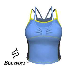  Double Layer Athletic Tank Top, Size S, Color Blue Frost/Anthracite