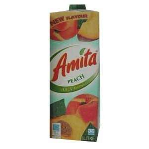 Amita Peach Nectar 1 liter (Greek) Grocery & Gourmet Food