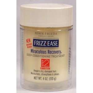 Frizz Ease Miraculous Recovery Deep Conditioning Treatment 4 Oz (Pack 