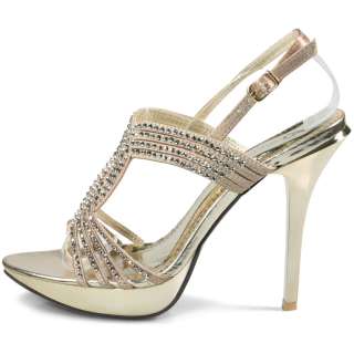 New Evening party gold satin diamante ladies shoes AU 5  