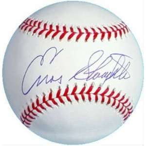  Enos Slaughter Autographed Baseball