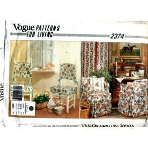  Vogue Patterns for Living Slipcovers Sewing Pattern #2374 
