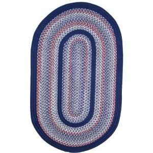   Valley Ii Solids 3 x 5 Oval olympic blue Area Rug