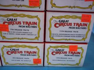 Walthers The Great Circus Train Kits Complete 12 PC Set and 5 