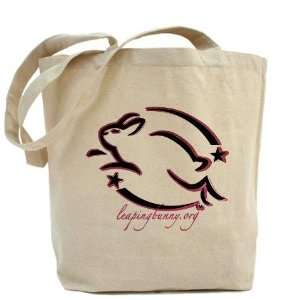  Leaping Bunny Outline Rabbit Tote Bag by  Beauty