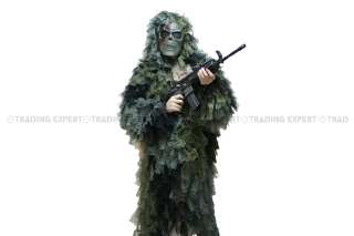 Sniper Woodland Camo Ghillie Hoodie Suit ST36 01407  